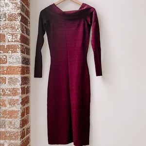 Eliza J Bandage Dress Purple